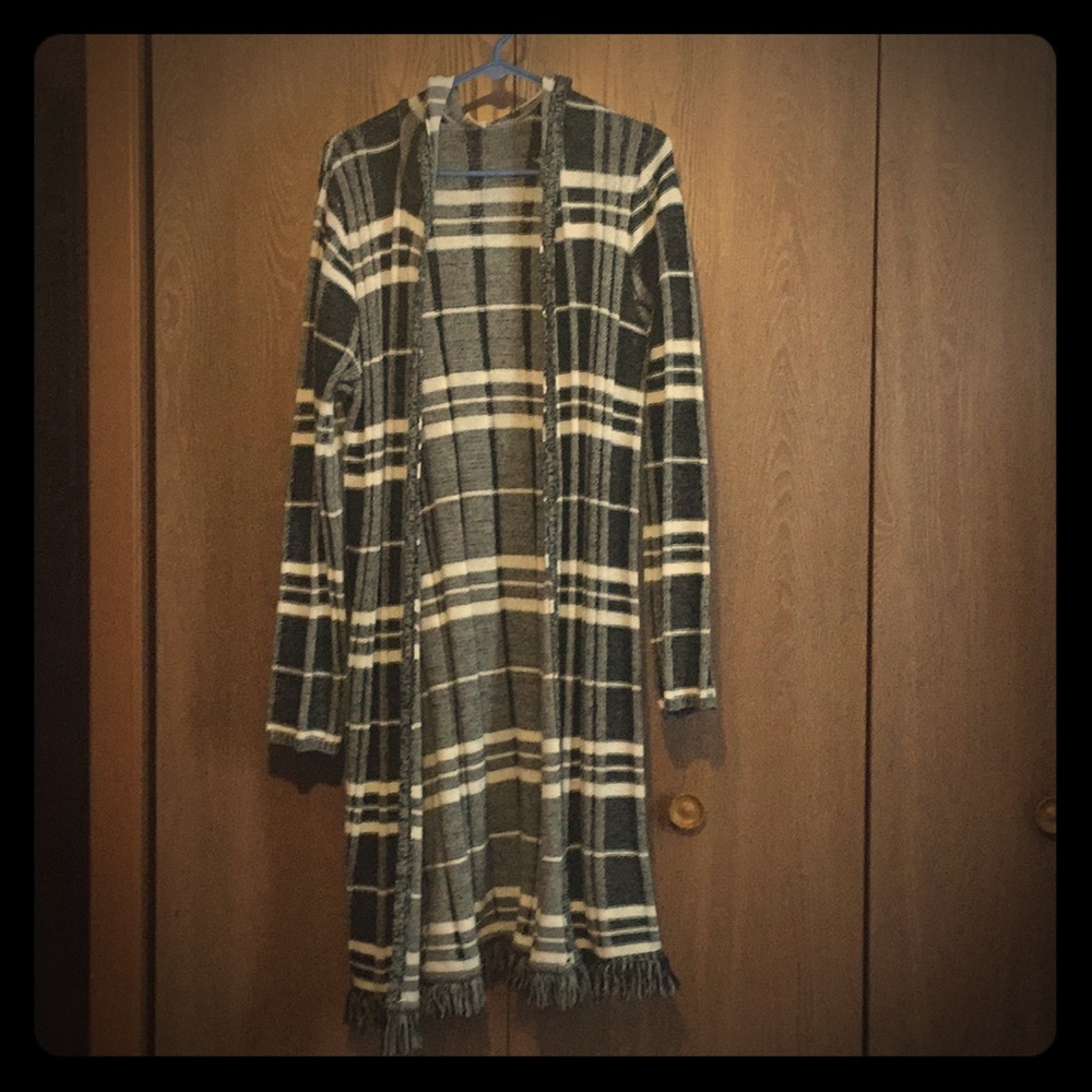 Knee length sweater